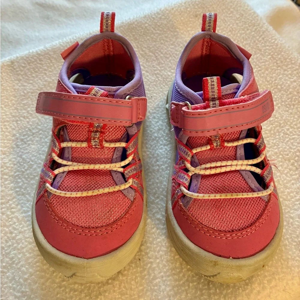 OshKosh B'gosh Toddler Girls Size 8 Sneaker Sandals-Gently Used Summer Playtime